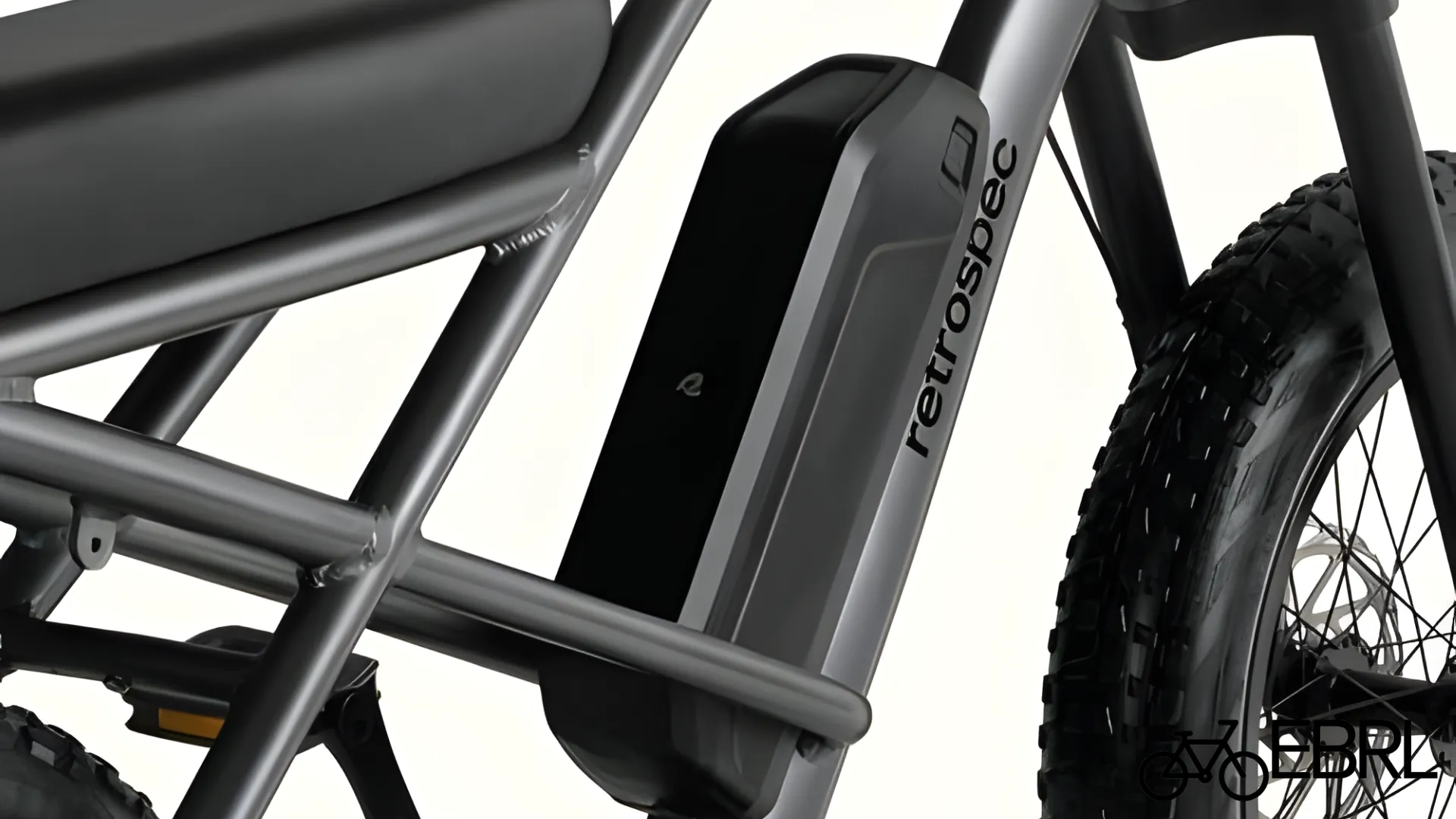 Retrospec Valen Rev 3 removable 48V 500Wh LG battery pack on the downtube