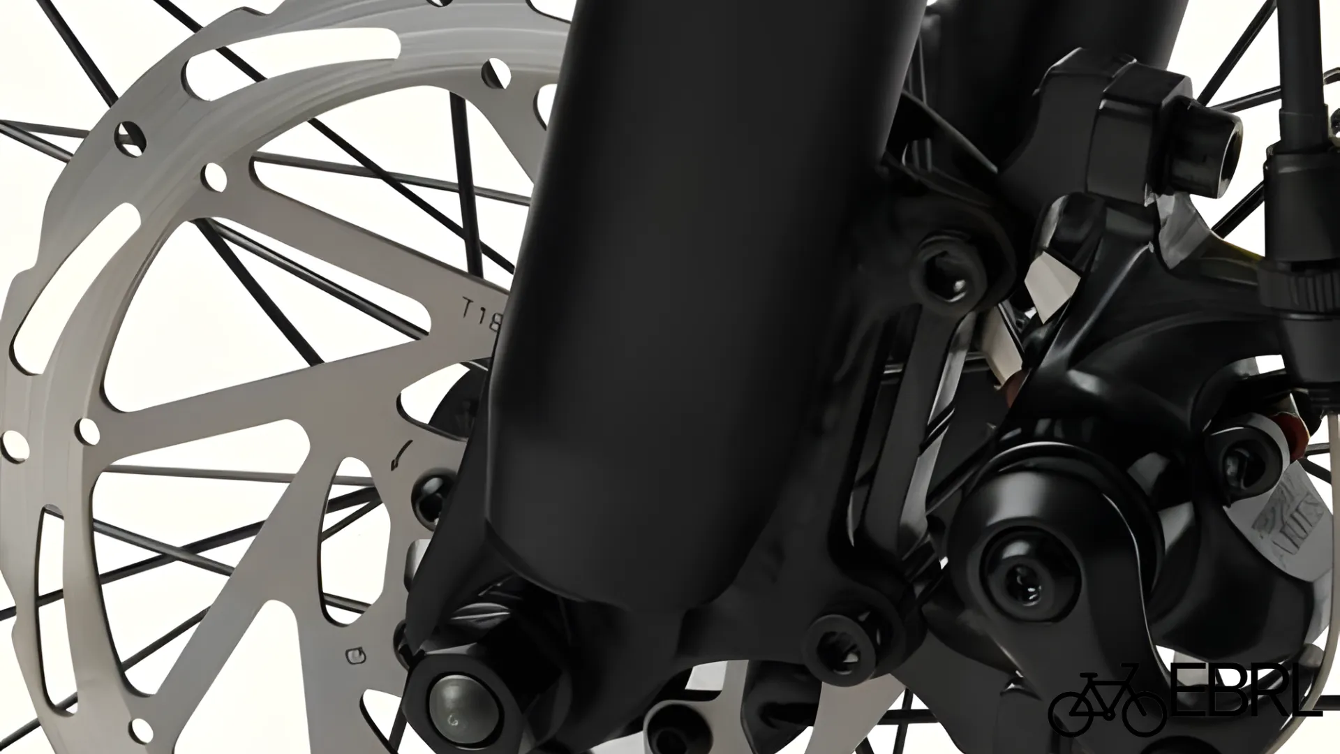 Retrospec Valen Rev 3 Tektro mechanical disc brake with 180mm rotor close-up