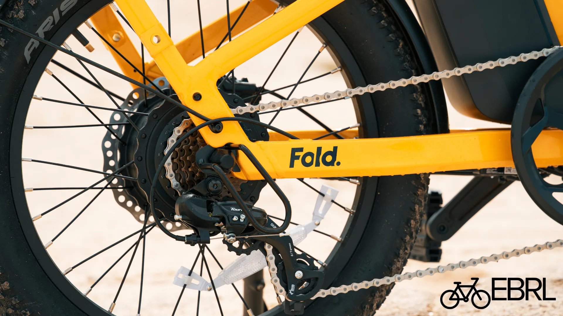 Velotric Fold 1 Plus 750W rear hub motor close-up