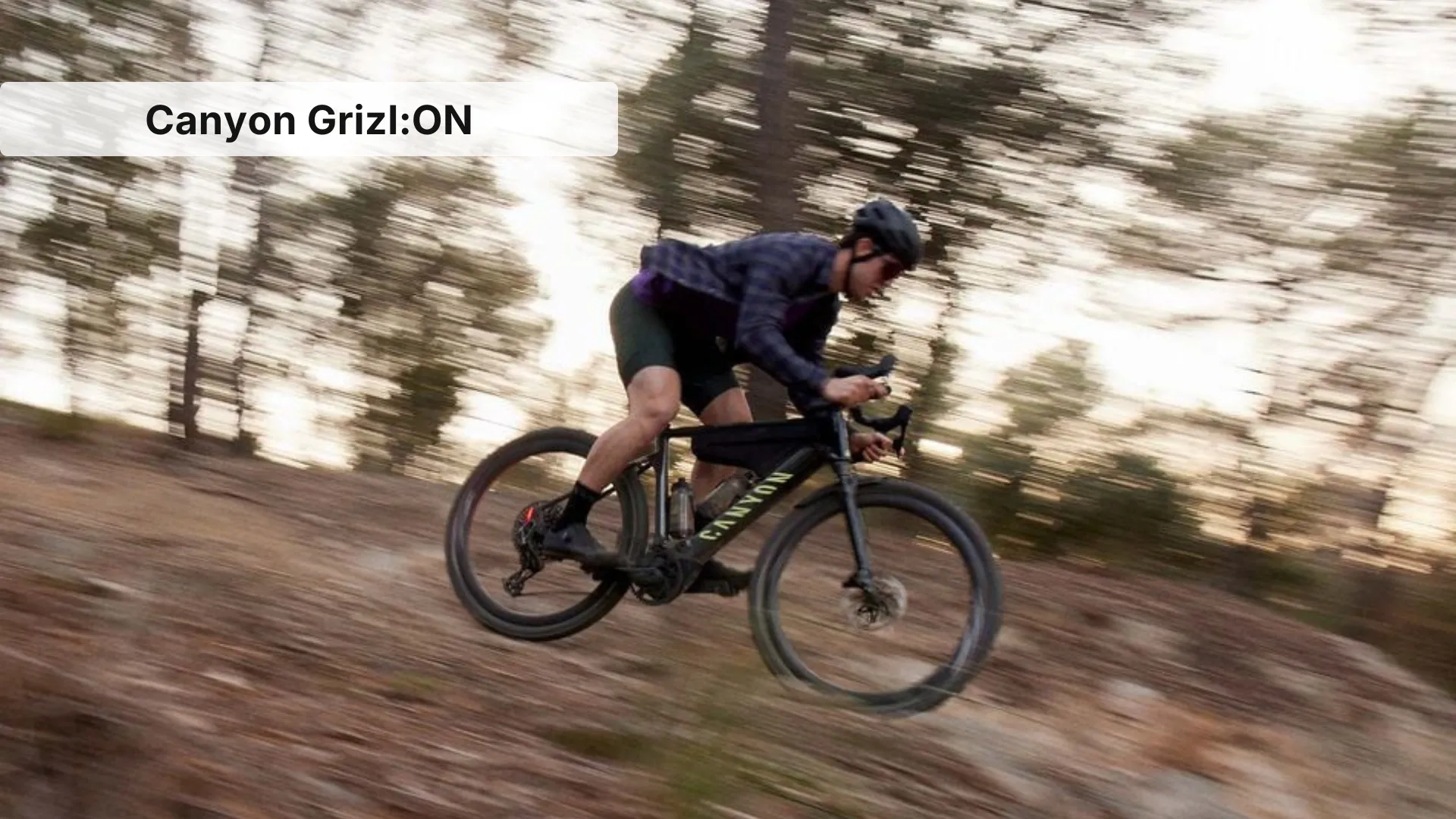 Canyon Grizl:ON electric gravel bike with RockShox suspension and integrated lighting