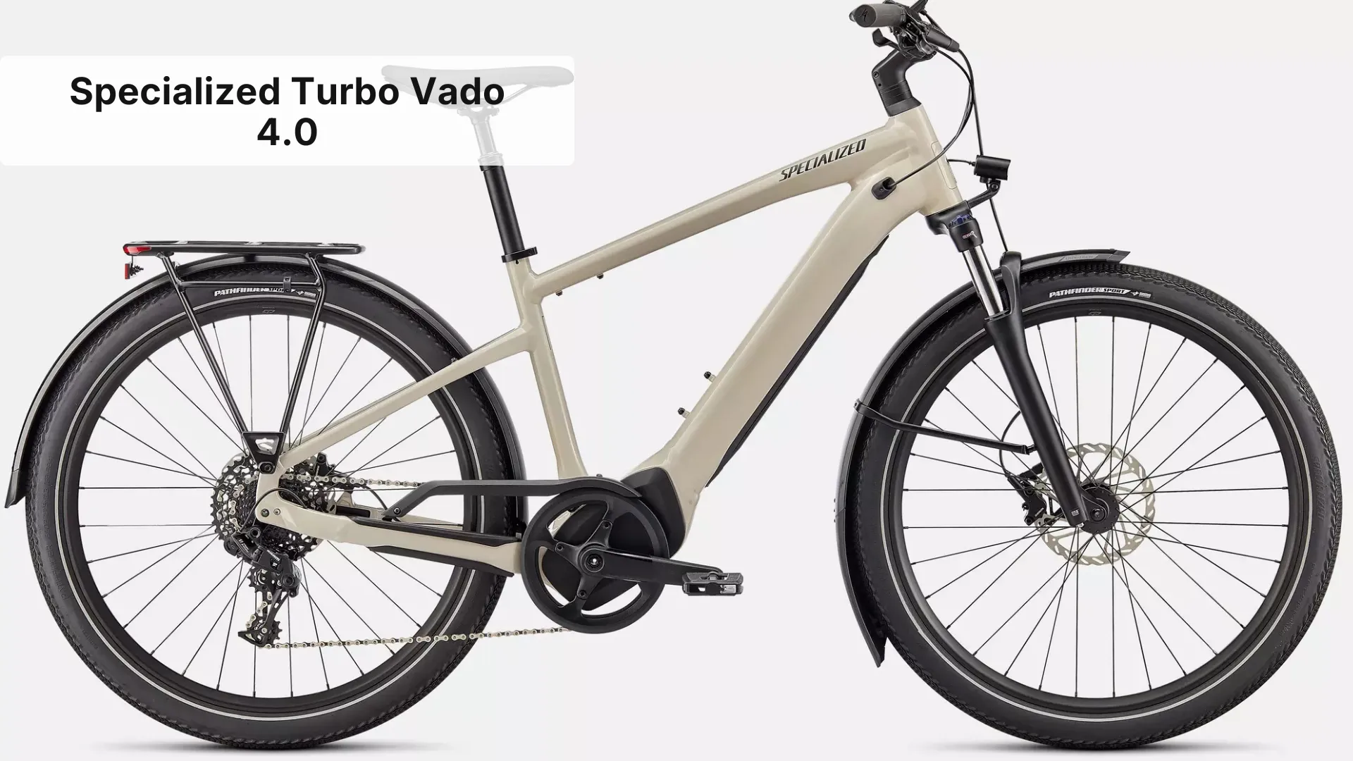Specialized Turbo Vado 4.0 electric city bike in urban setting showing step-through frame design
