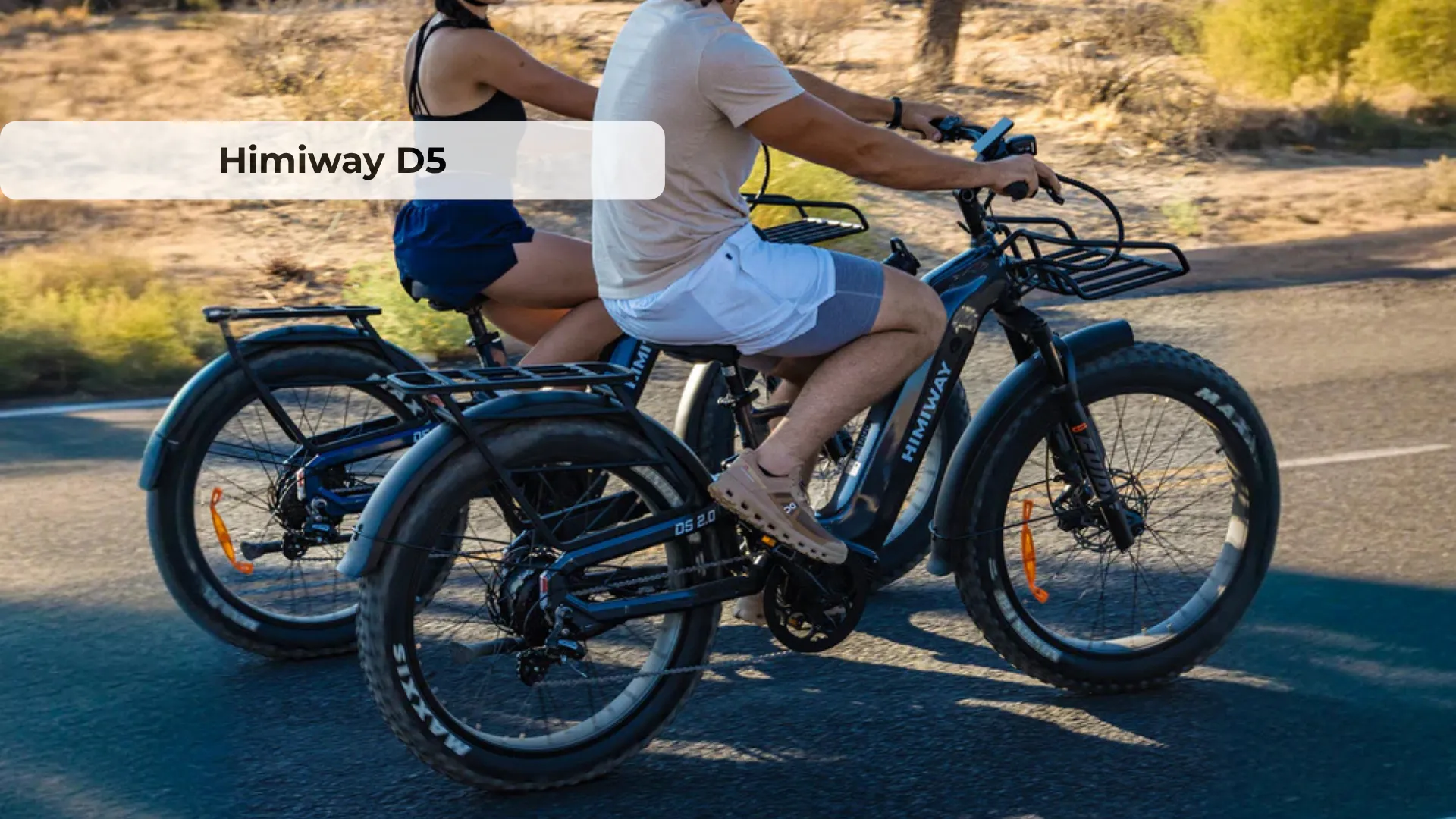 Himiway D5 2.0 electric fat bike in Space Grey with full suspension and Maxxis 26x4.0 tires