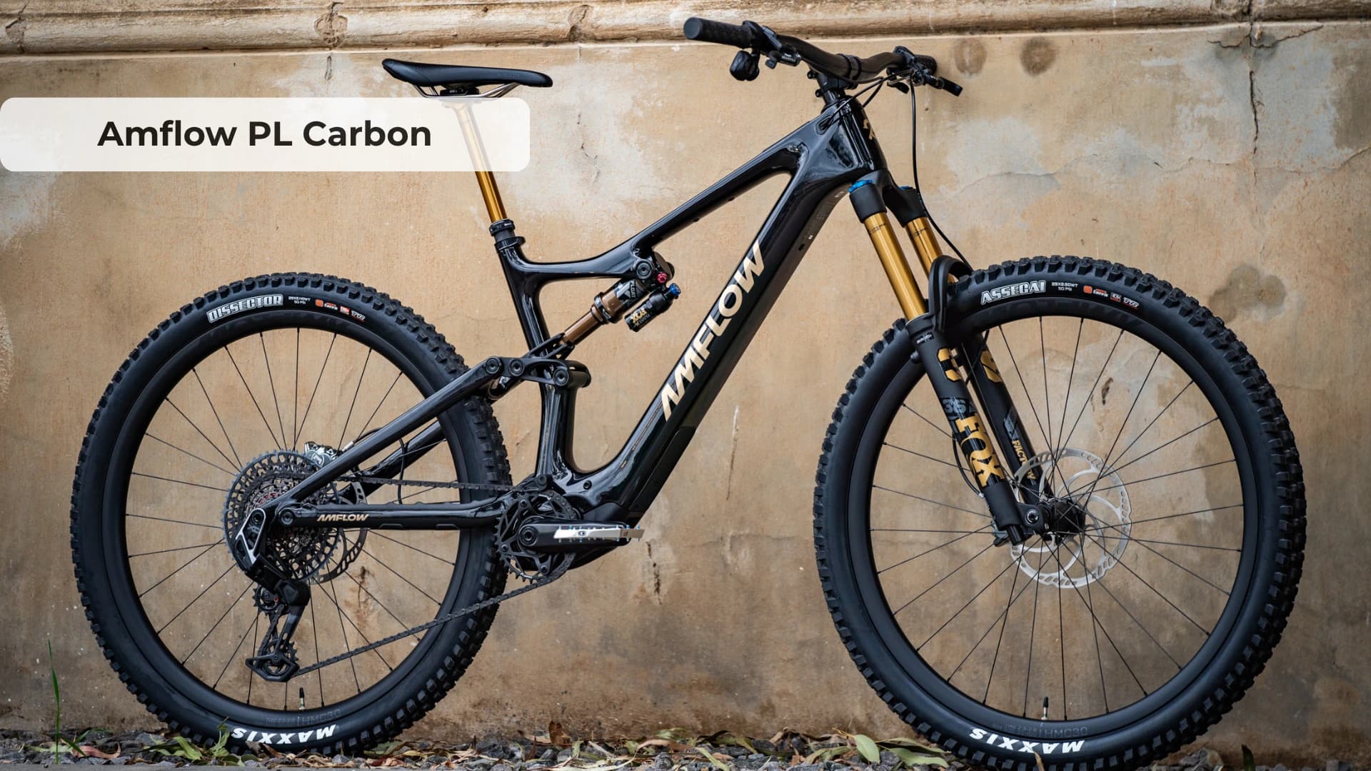 Amflow PL Carbon electric mountain bike with DJI Avinox motor on mountain trail