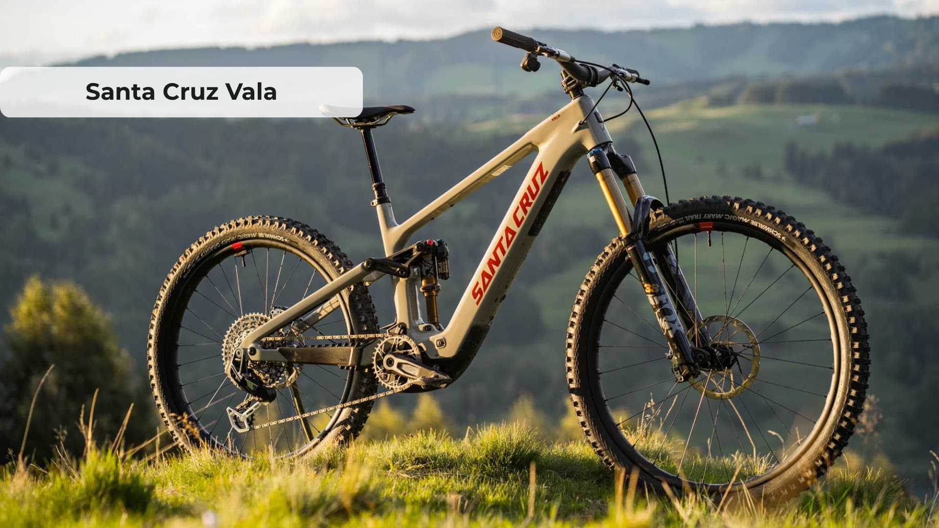 Santa Cruz Vala electric mountain bike with Bosch Performance CX motor on trail