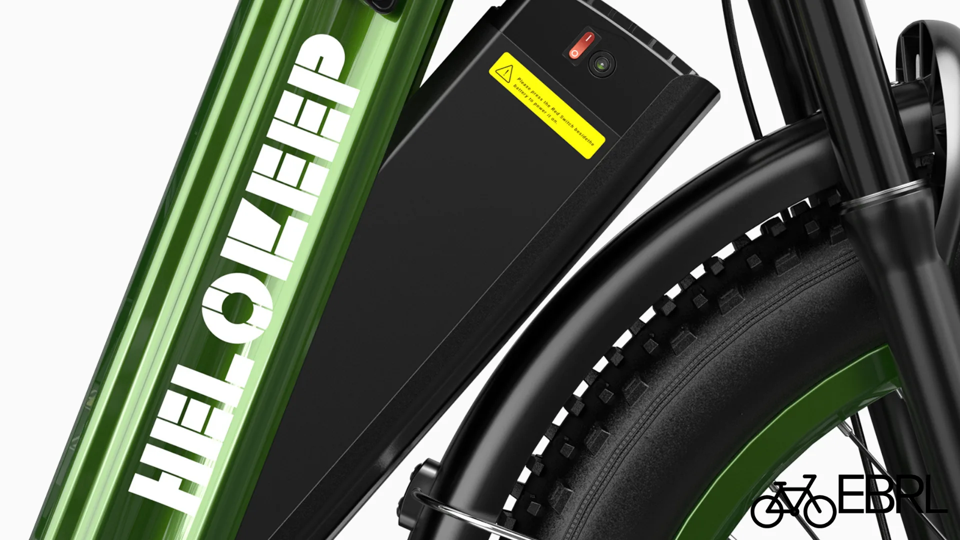 Removable 48V 25Ah battery on the Helokeep 26M