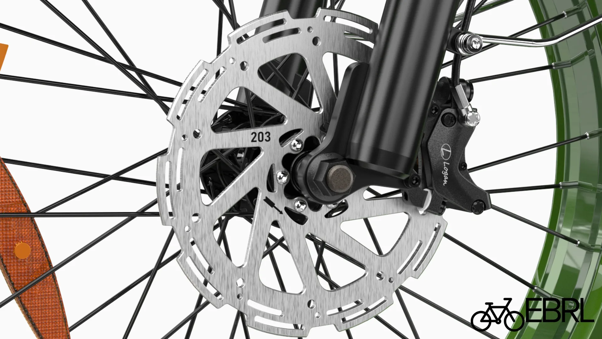 Hydraulic disc brake on the Helokeep 26M