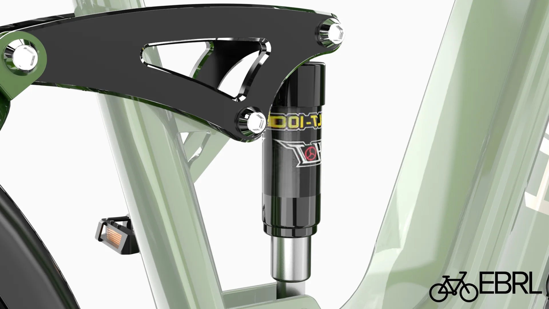 Front suspension fork on the Helokeep 26M electric mountain bike