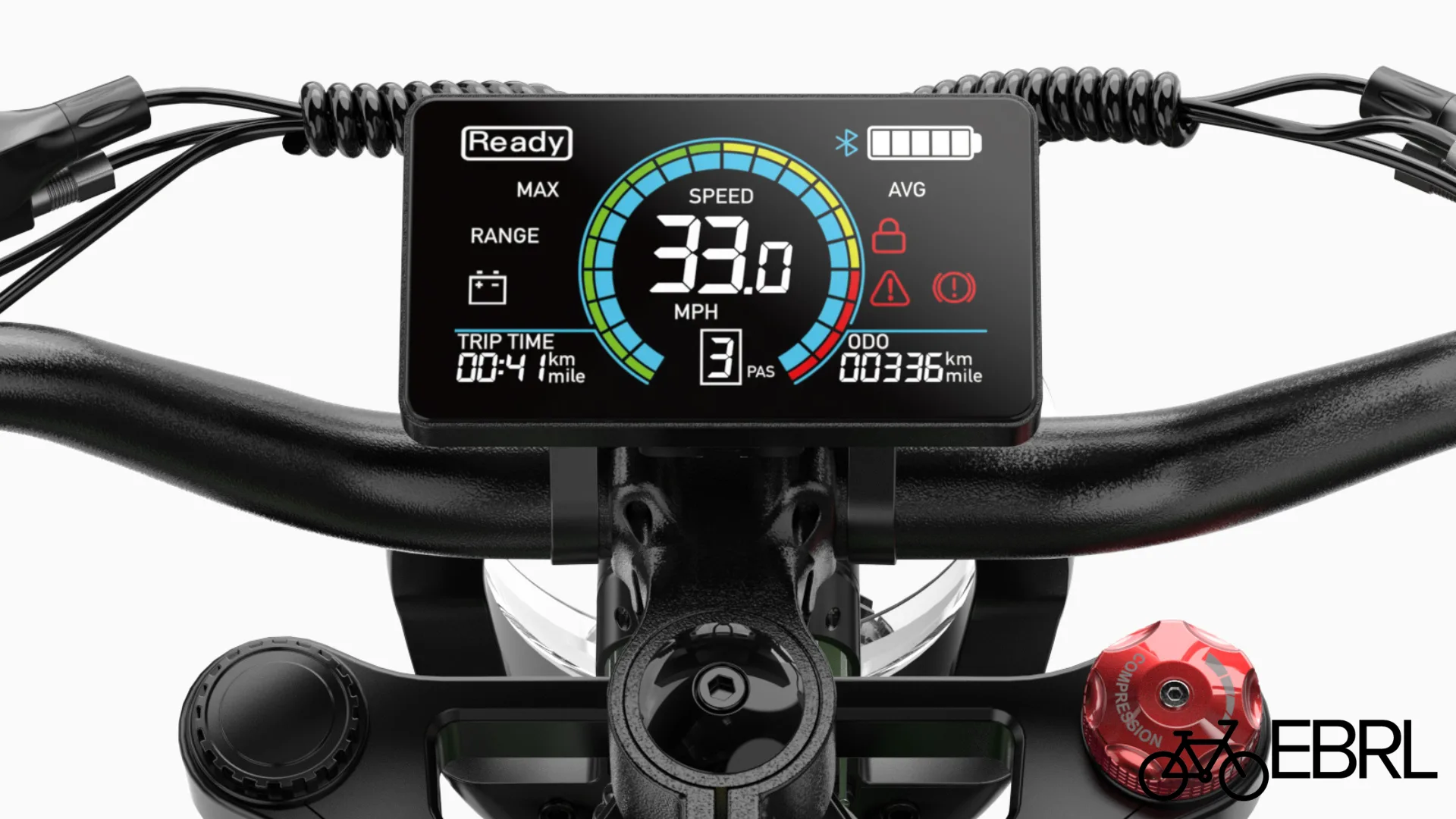 Helokeep 26M smart display showing speed and battery level