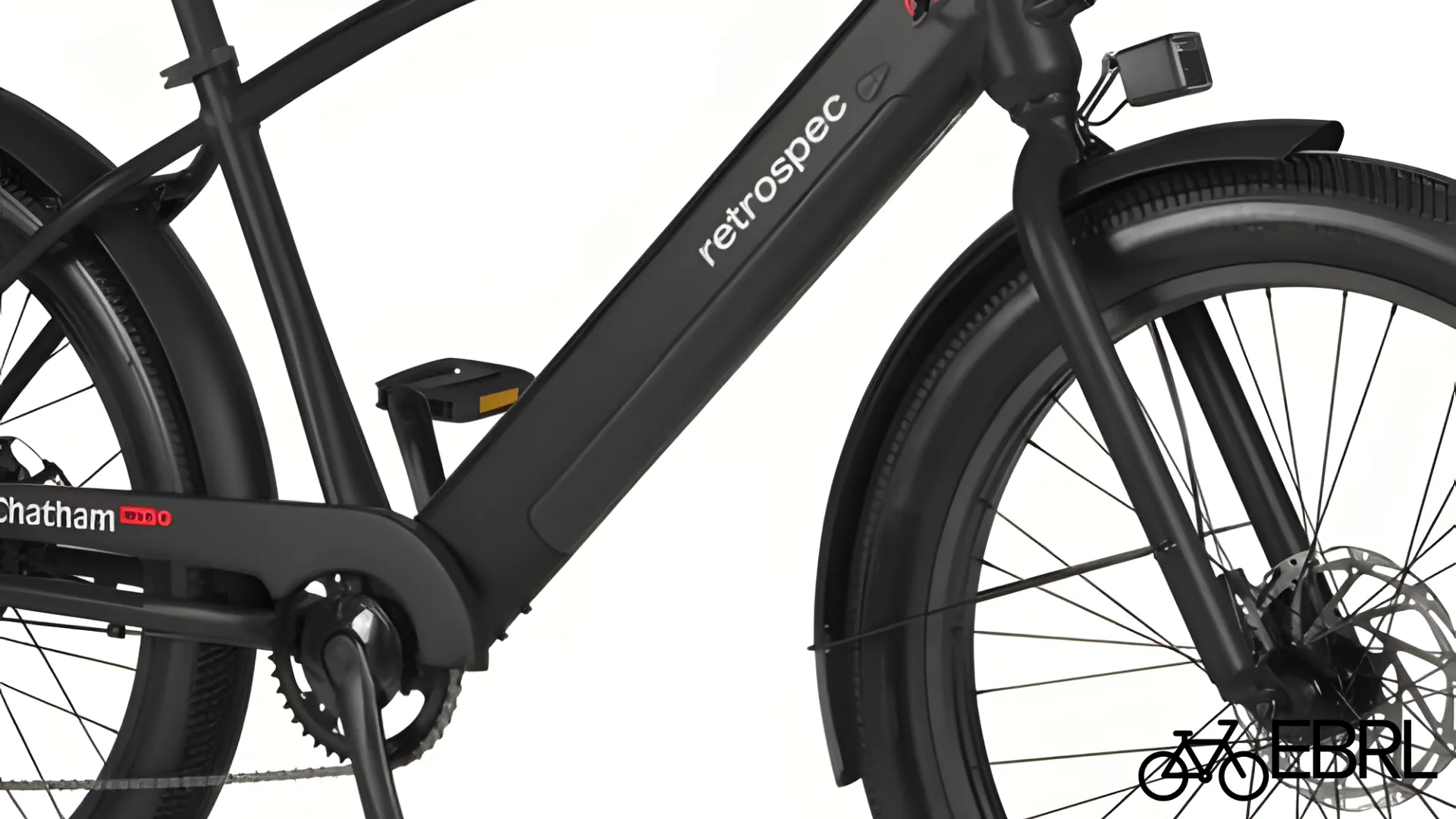 Integrated 48V 500Wh battery on the Retrospec Chatham Rev+ 2 electric cruiser bike