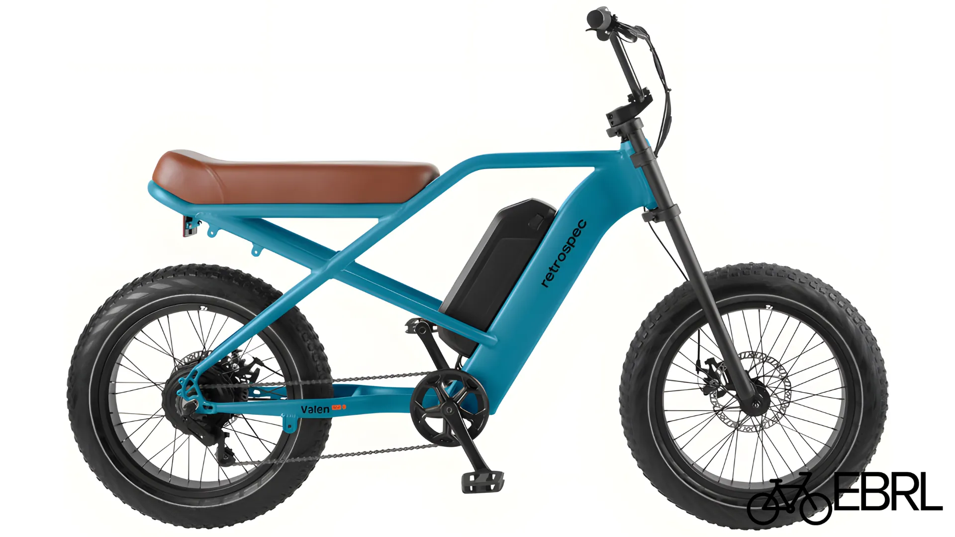 Retrospec Valen Rev 2 moto-style frame and downtube battery detail